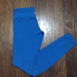 Blue Lululemon Full Length Wunder Unders